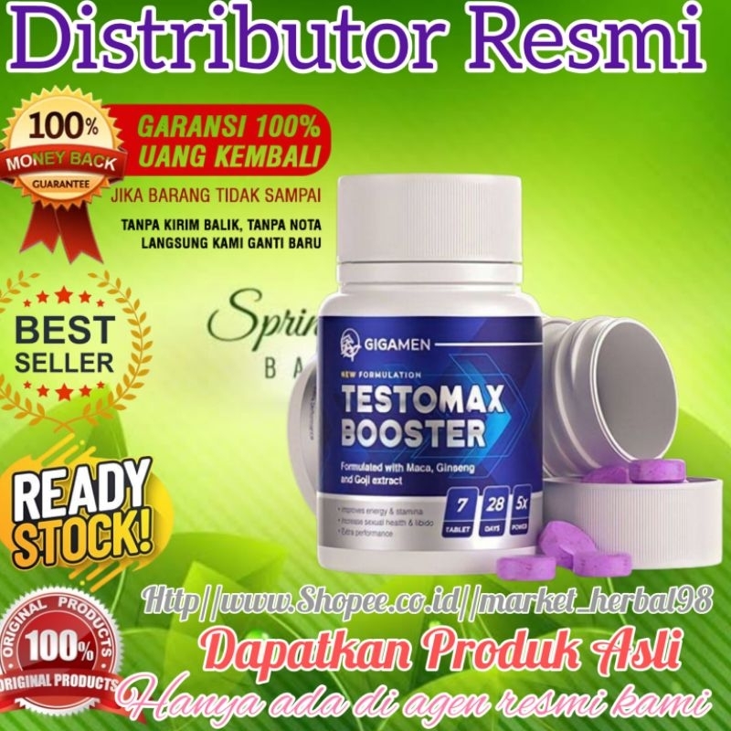 Testomax Booster Original Suplemen Pria Herbal Penambah Testosterone