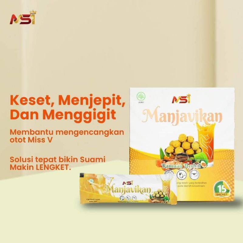 

PRIVASI AMAN❗MANJAVIKAN MSI ORIGINAL 100% 1 BOX 15 SACHET, PROMIL HERBAL