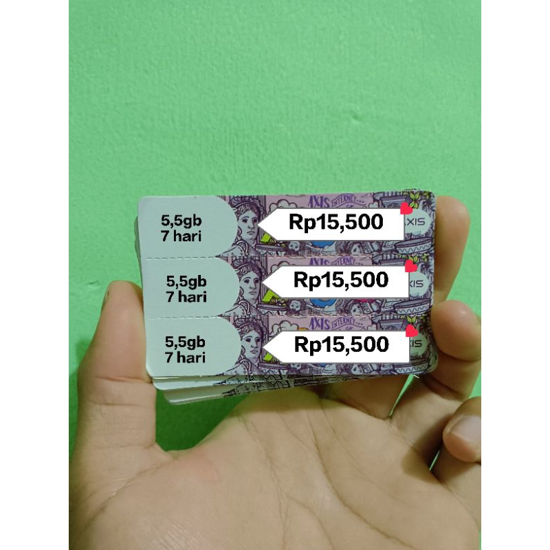 vocer internet axis 5,5 gb  untuk sumut
