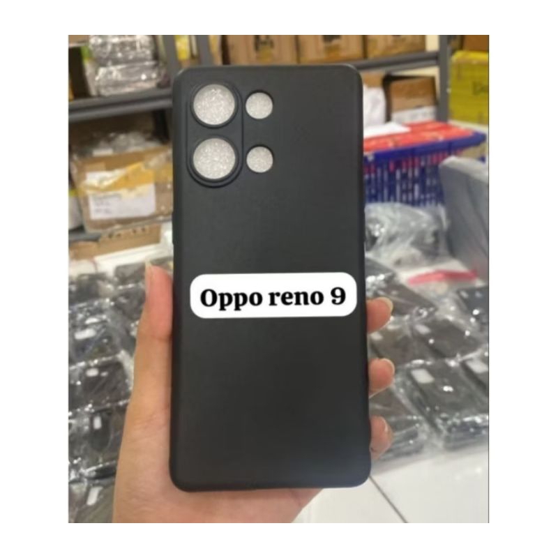 Case Oppo Reno 9 5G/Reno 9 Pro 5G Softcase Premium Black Casing Hp Sillikon Hitam