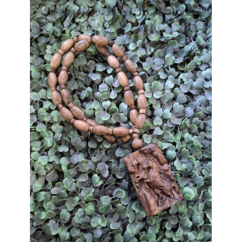 KALUNG GAHARU OVAL PENDANT UKIR ASLI KALIMANTAN