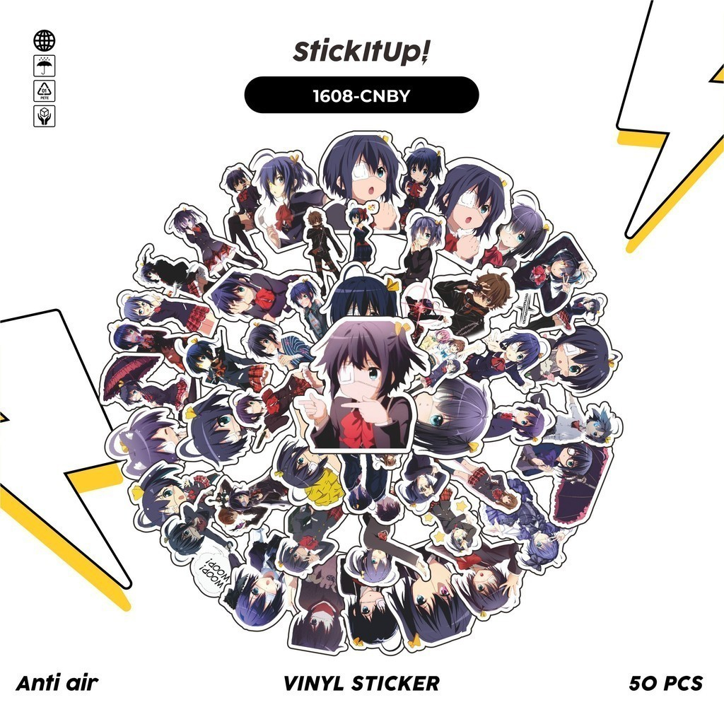 

COD✨ 100 Pcs Stiker ANIME SERIES CHUNIBYO DEMO KOI GA SHITAI CHARACTER RIKKA Lucu Anti Air Untuk Dekorasi Notebook Sepeda Skateboard Handphone DIY