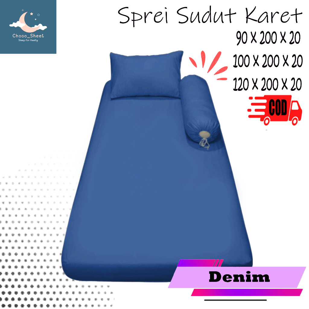Sprei Polos ukuran 90x200x20 Sprei No.4 Sudut Karet