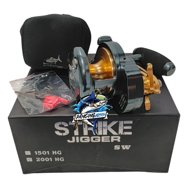 REEL OH G TECH STRIKE JIGGER SW 1501HG 2001HG LEFT HANDLE NEW