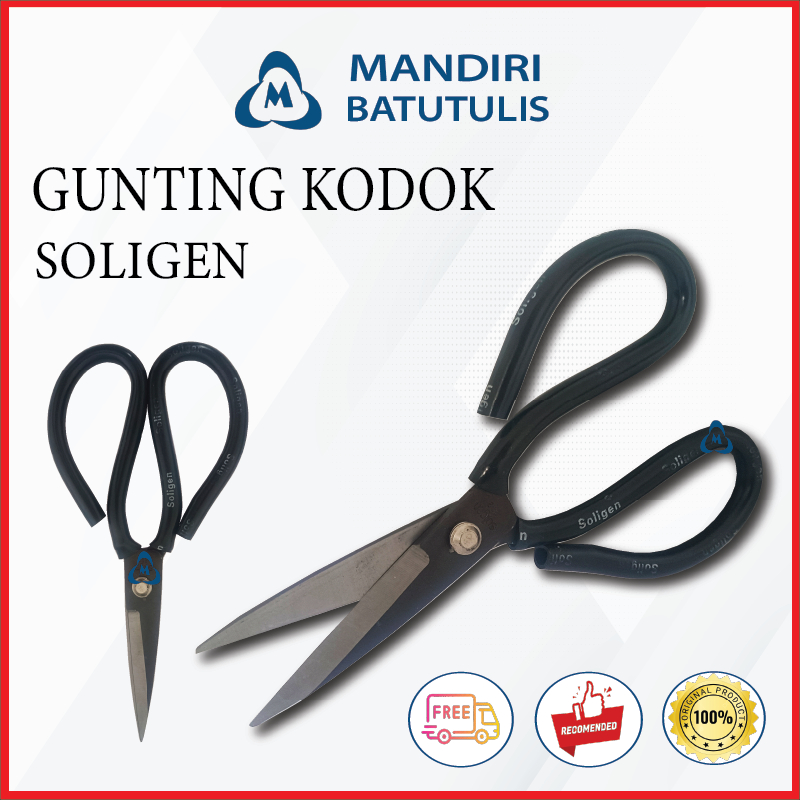 

Gunting Kain SOLIGEN - Gunting Kodok Hitam - Gunting Bahan - Gunting Serbaguna