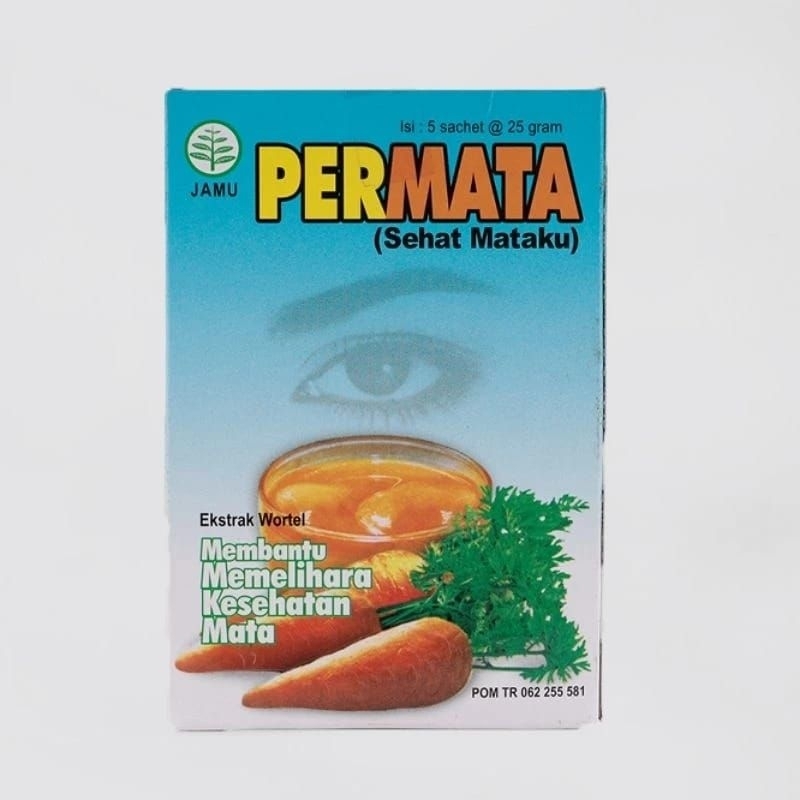 

Jamu Permataa Ekstrakk Wortel (Vitamin Mata) 1Pack 5Sachet