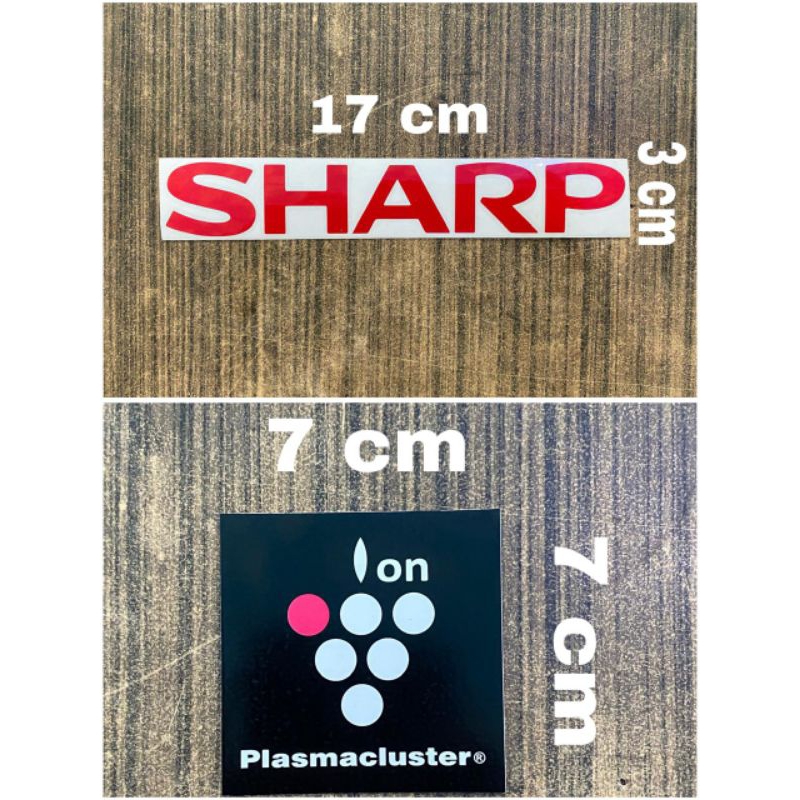 

Cutting Sticker Logo SHARP PLASMACLUSTER sticker sharp ion