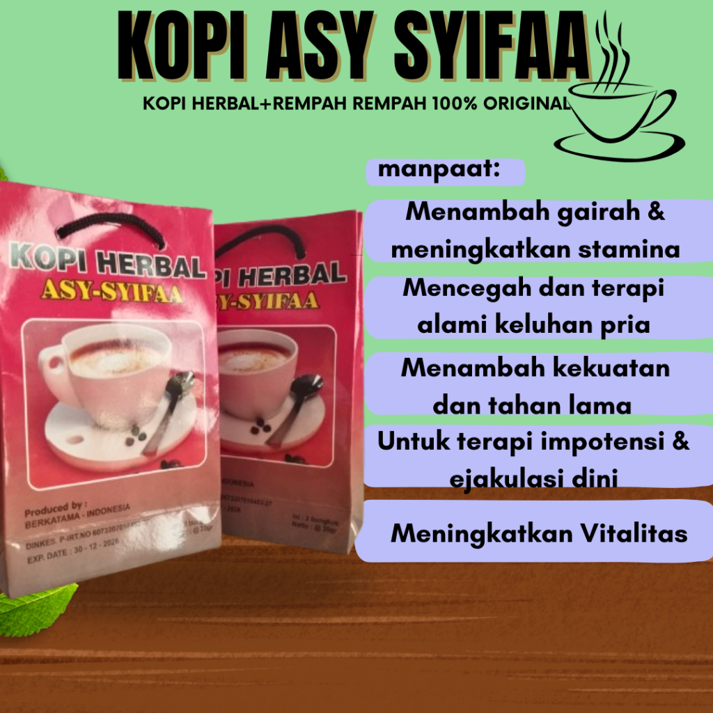 

Kopi Herbal (COD) Termurah kopi Kuat tahan Lama gairah kopi vitalitas pria dewasa 100% Origonal