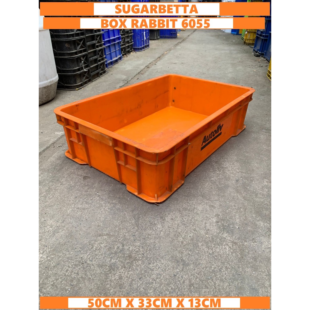 Bak Kotak / Box Plastik Bekas Kualitas Baru Ukuran 50cm x 33cm x 13cm Bak Ikan Bak Kura Kura / Kanda