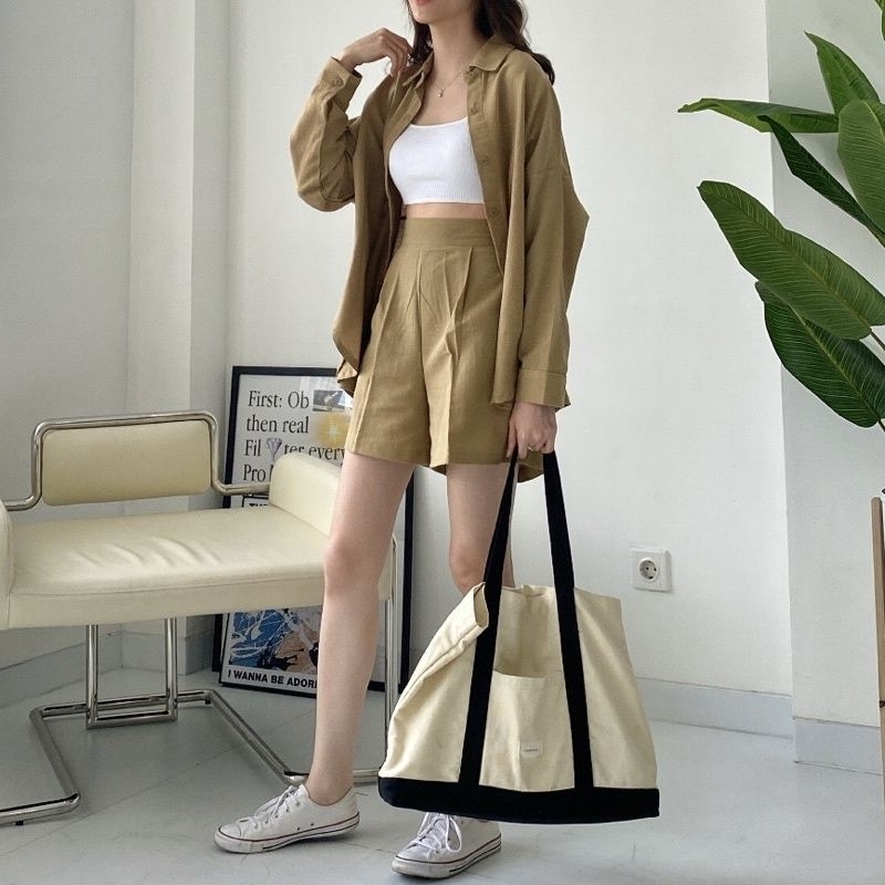 SETELAN TERA LINEN BAHAN LINEN PREMIUM