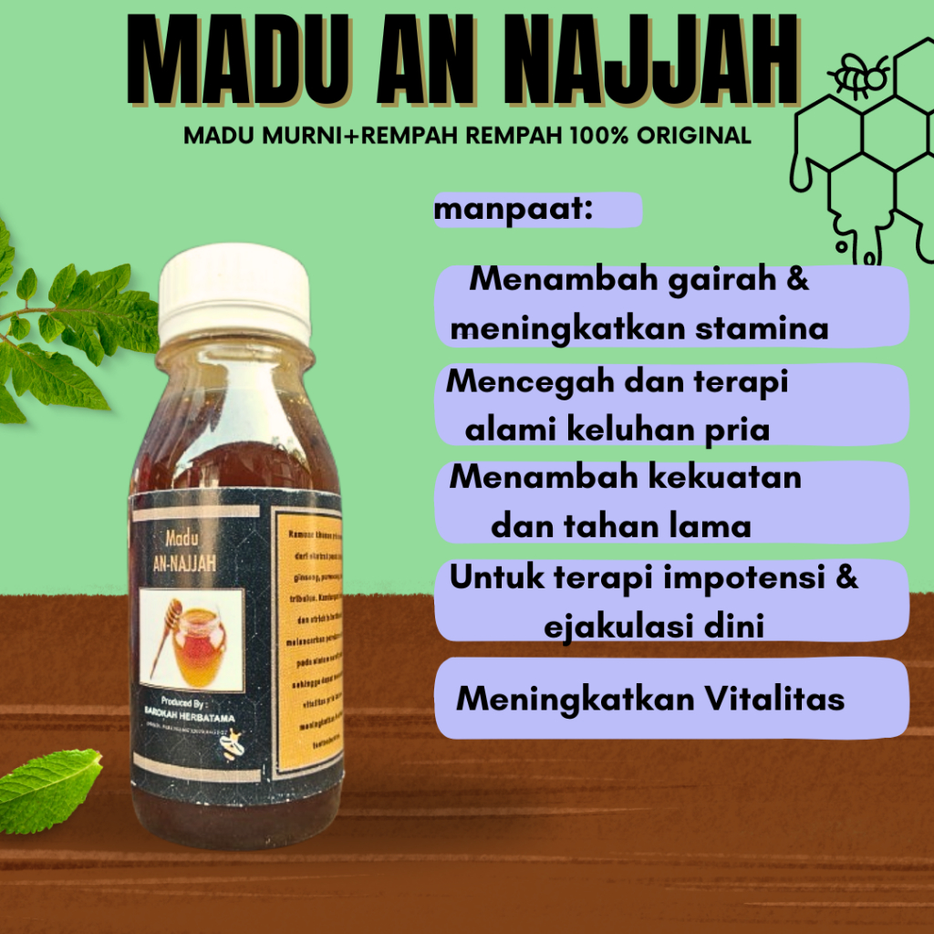 Madu Herbal An najjah (COD) Madu Kuat Tahan lama Dan Madu penambah Stamina Laki 100% Original