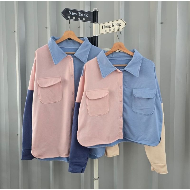 Setelan Wanita Oversize Fla Outher Couple Set|Jaket Couple Korean Style| Couple Set Wanita Ala Korea