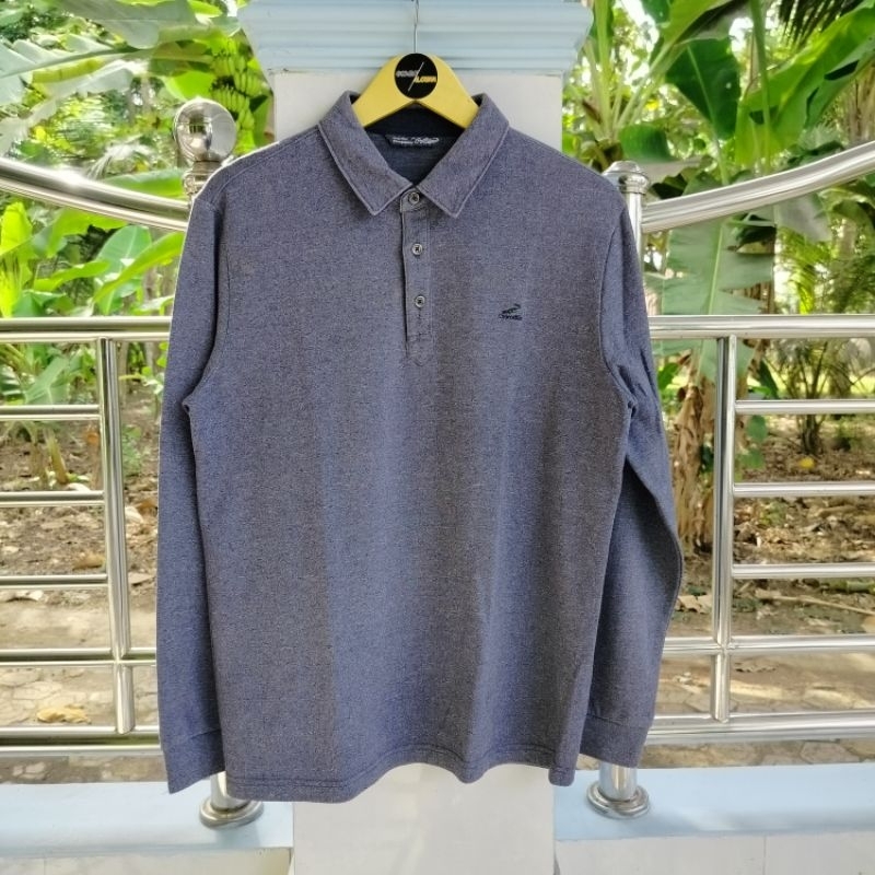 Long Sleeve / Polo Shirt / Vintage / Second / Crocodile