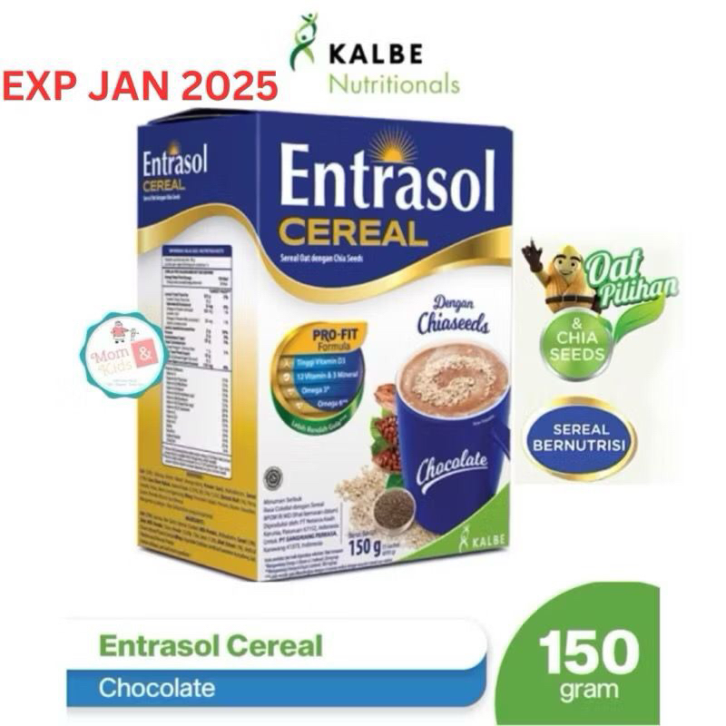 

RB ENTRASOL CEREAL QUICK START VANILA COKLAT 150GR (5X30GR) OAT SEREAL