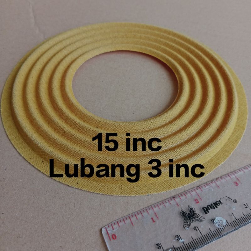 Damper speaker 15 inc Lubang 3 inc Lebar 17 cm