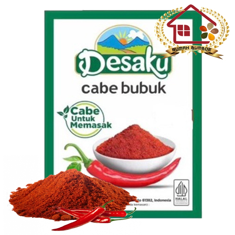 

(5 pcs x 15 gr) DESAKU CABE BUBUK / Cabe Bubuk Desaku