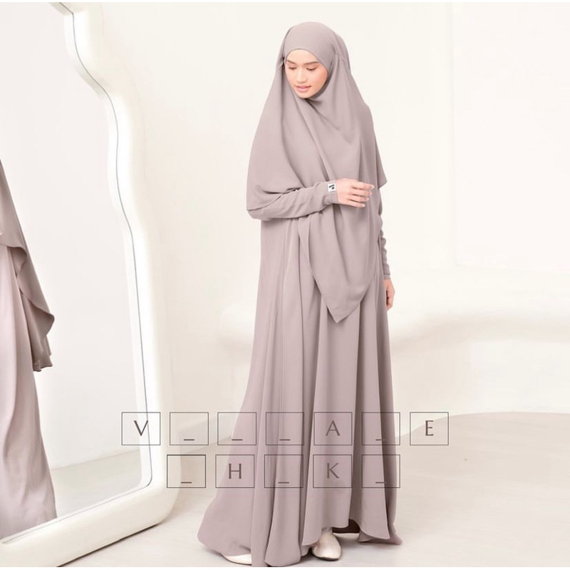 French Khimar Thuba Aqsamodestwear Vintage Khaki