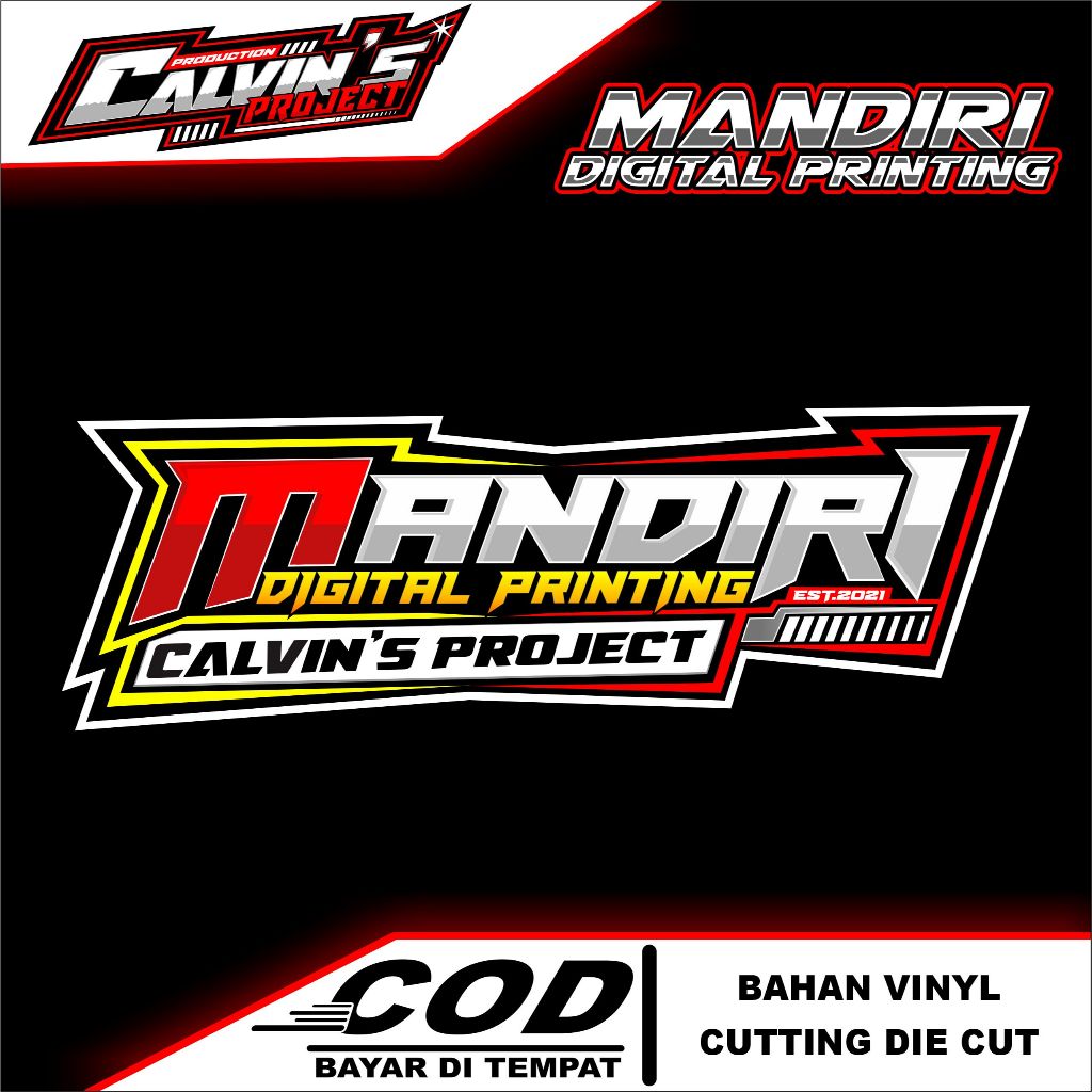 

STIKER MANDIRI DIGITAL PRINTING ORIGINAL