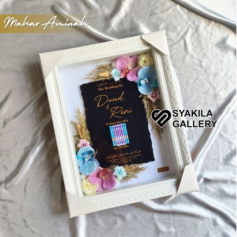 Bingkai Mahar Anggrek 30x40