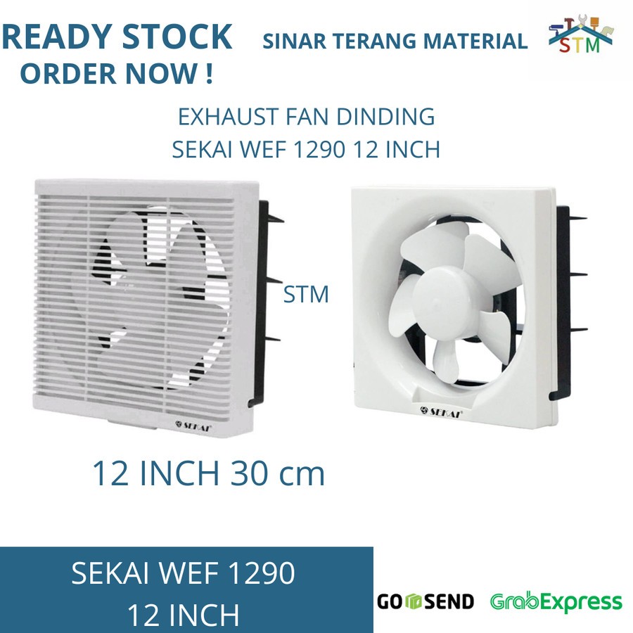 SEKAI Exhaust Fan wall fan 12 inch WEF 1290 | exhaust dinding 12 inch