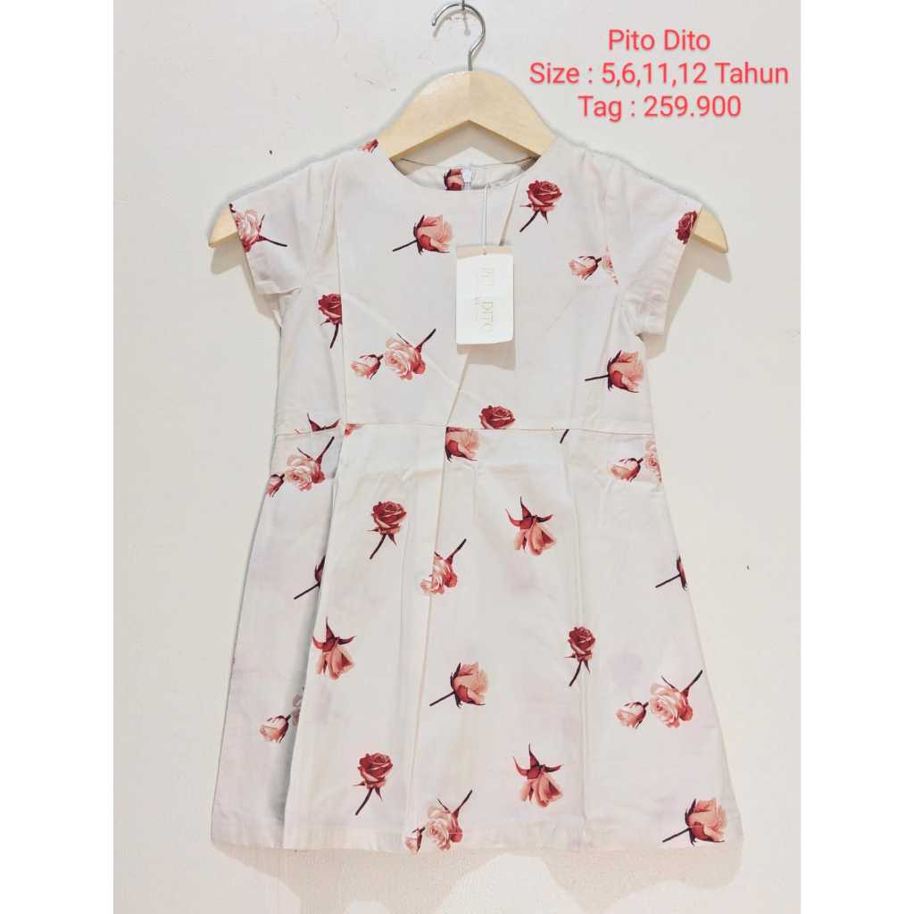 Pito Dito Dress Gaun Anak Perempuan Original