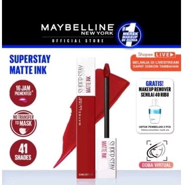 SALE DISKON Maybelline Superstay Matte ink lipstik lipstik transferproof tahan 16 jam