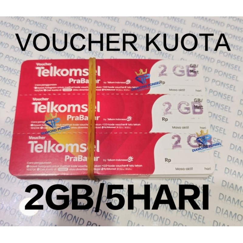 VOUCHER DATA TELKOMSEL 2GB/5HARI