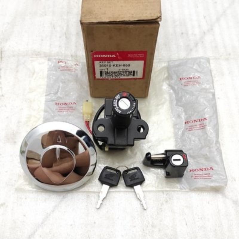 keyset kunci kontak  megapro lama megapro hiu original baru AHM