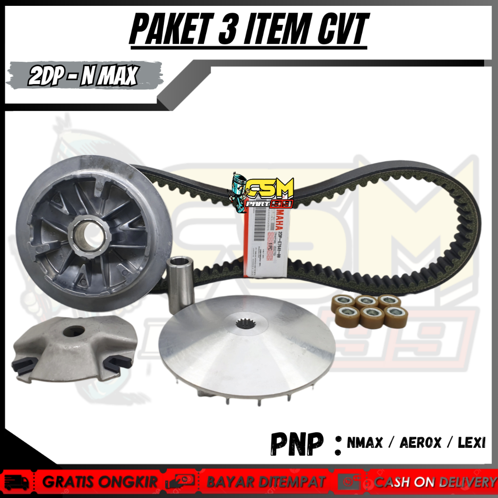 PAKET CVT RUMAH ROLLER SET NMAX + KIPAS RUMAH ROLLER + VANBELT ONLY NMAX AEROX / LEXI