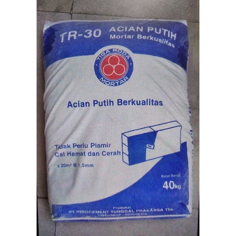 SEMEN PUTIH TIGA RODA 40KG/SEMEN ACIAN PUTIH TR30