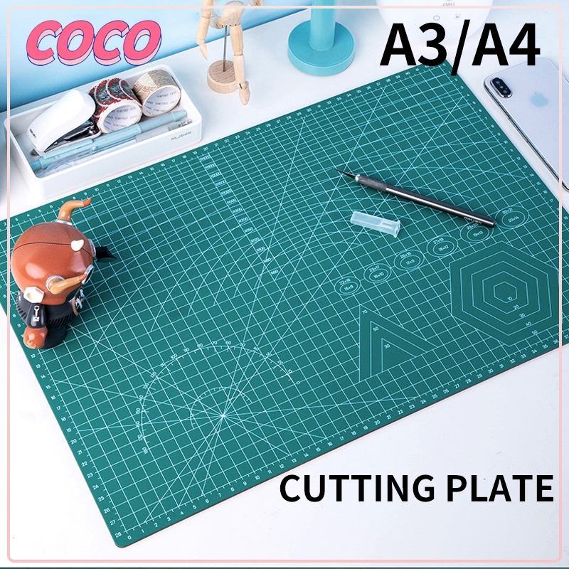 

Cutting plate/Alas potong lembut anti selip satu sisi warna PVC A3/A4 cutting board - coco_market