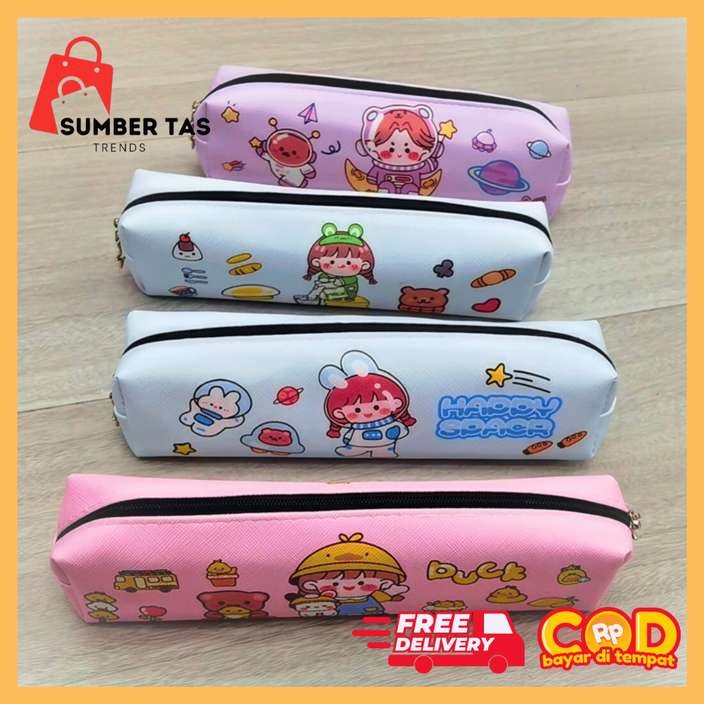 

Tempat pensil sekolah LOVELY GIRL 002 softcase untuk anak perempuan skolah dengan karakter lucu MOTIF RANDOM murah