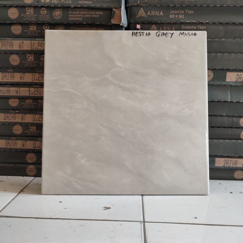Keramik lantai mulia 40x40cm Hestia grey | glossy