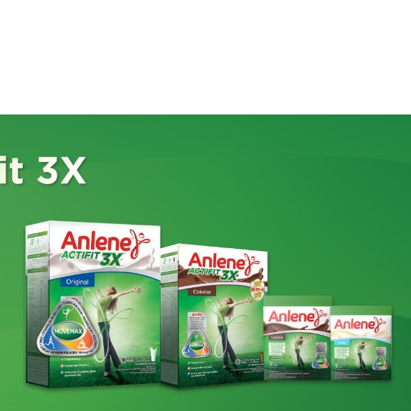 

Anlene Actifit 3X Susu Bubuk Dewasa Vanila Cokelat Original 580g - Nutrisi Tinggi Kalsium Untuk Tulang, Sendi, dan Otot