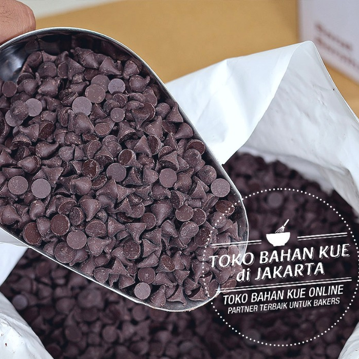 

Schoko Compound CHOCO CHIPS 500gr Chocolate Chip Baking Dark Coklat Chip Premium Chocochip Cokelat