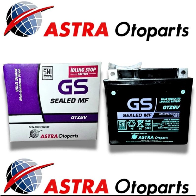 [ ORIGINAL GS ASTRA ] AKI MOTOR CBR 150R , Vario 125 , Vario 150 GTZ6V GS ASTRA