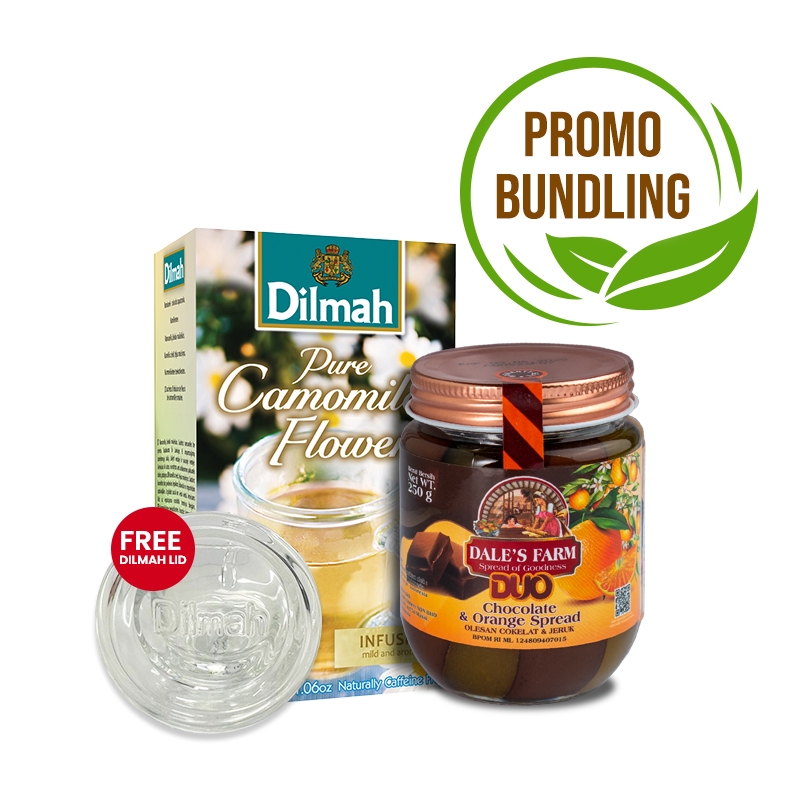 

Bundling Dilmah Camomile Tbag 20s & Dale's Farm Duo Choco Orange 250gr