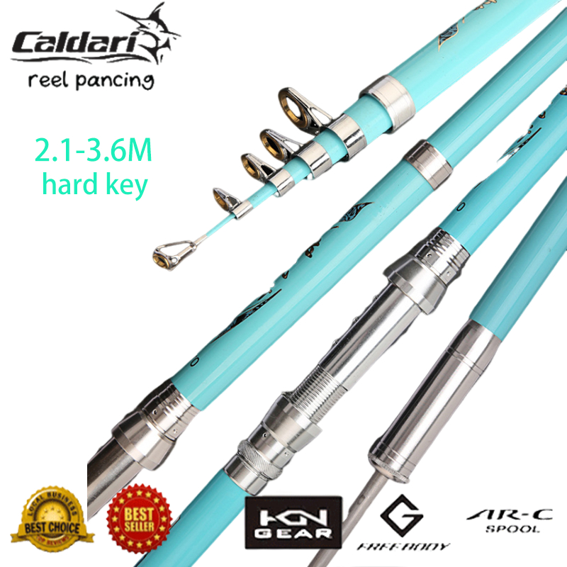 Joran Pancing Laut Dengan Tiang Penyangga 6 Lapisan, Joran Lempar Jauh 210CM-450CM