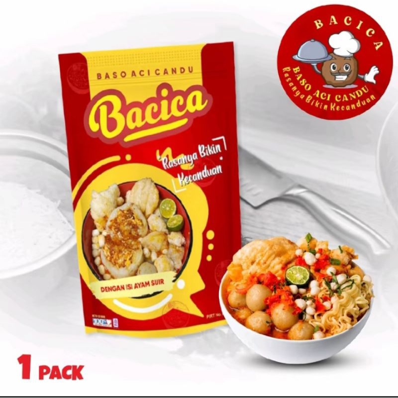 

BACICA ( baso Aci candu ) per pack Rp 10.000