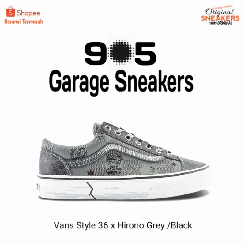 Vans Style 36 x Hirono Grey/Black BNIBWT Original