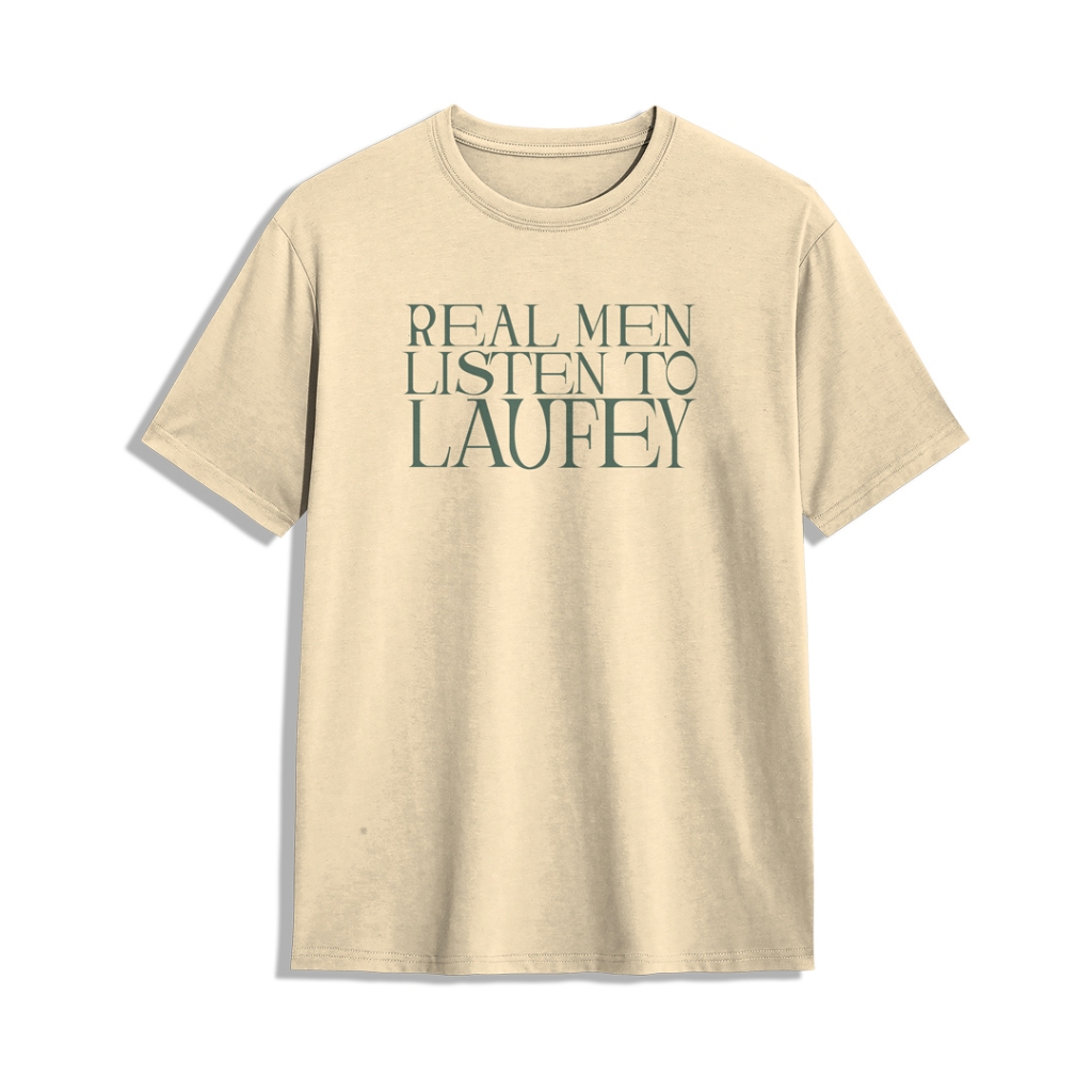 Kaos Laufey TShirt Real Men Listen To Laufey