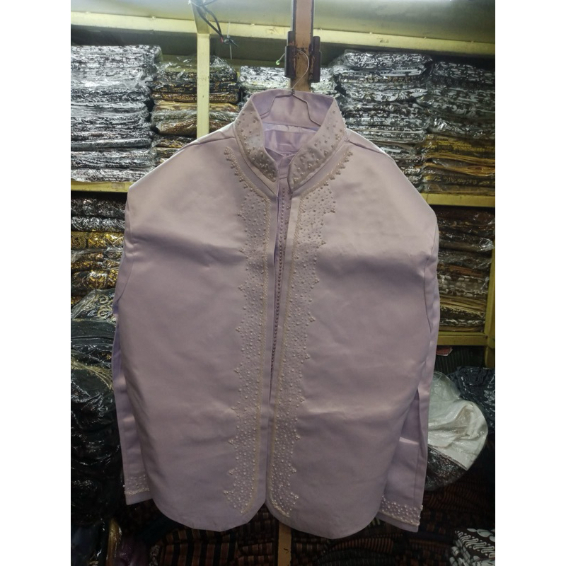 Beskap pengantin Jumbo/Beskap solo putih jumbo