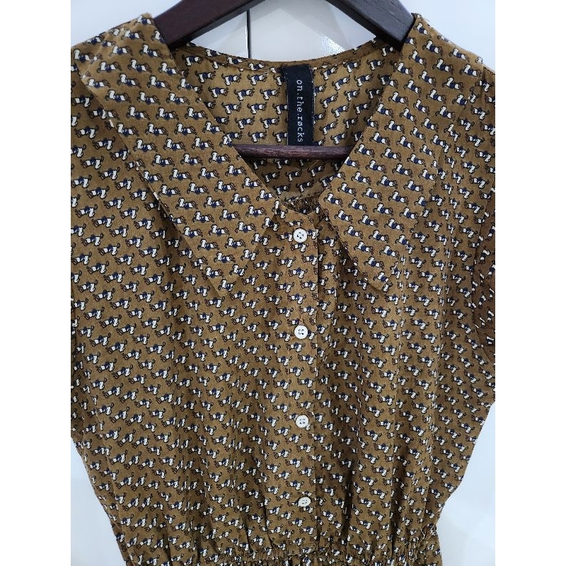 Preloved terusan mini dress pendek casual wanita second