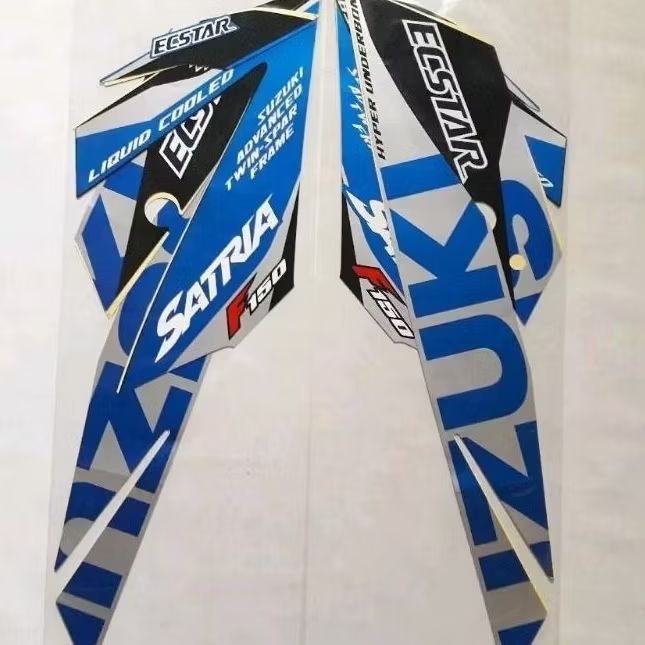 STRIPING STIKER LIST SATRIA FU 150  FI TAHUN 2022 2023 GP SERIES VIETNAM BIRU SILVER satria fu 150 f