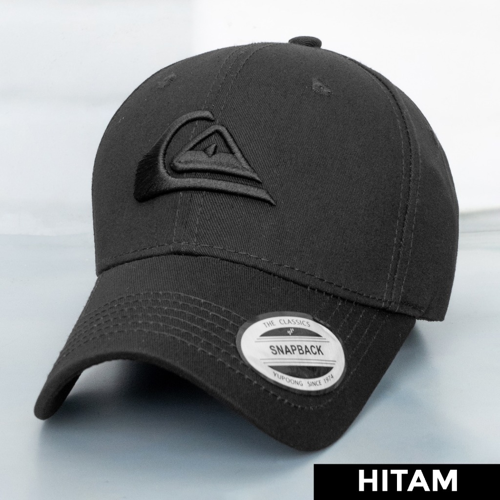 Topi Quiksilver Baseball Snapback Pria Fashion Import Distro Premium Mirror Original