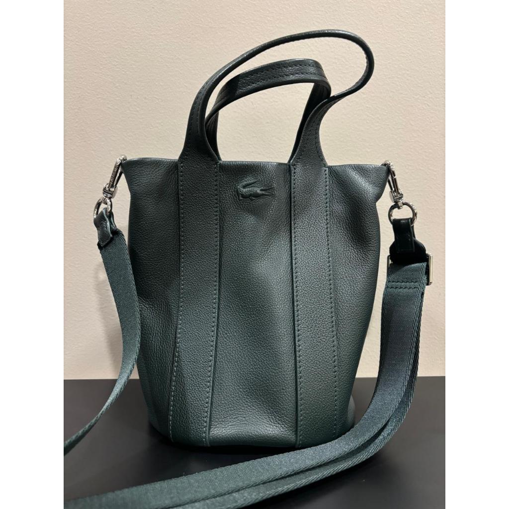 Tas Lacoste City Court Bucket Bag with Removable Strap Original 100% Preloved