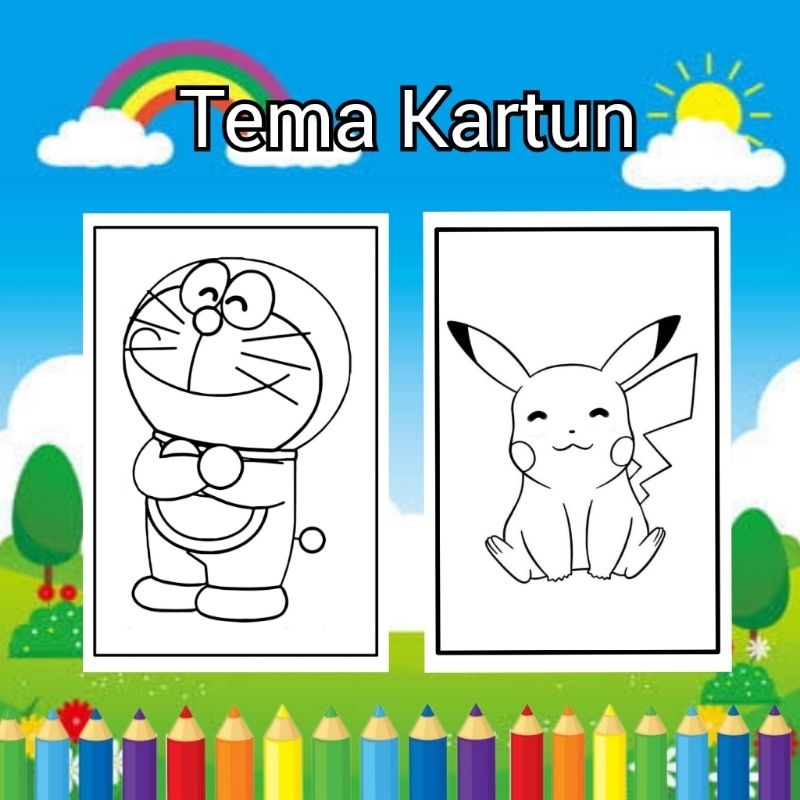 

KERTAS MEWARNAI / COLORING / KERTAS GAMBAR / Kartun