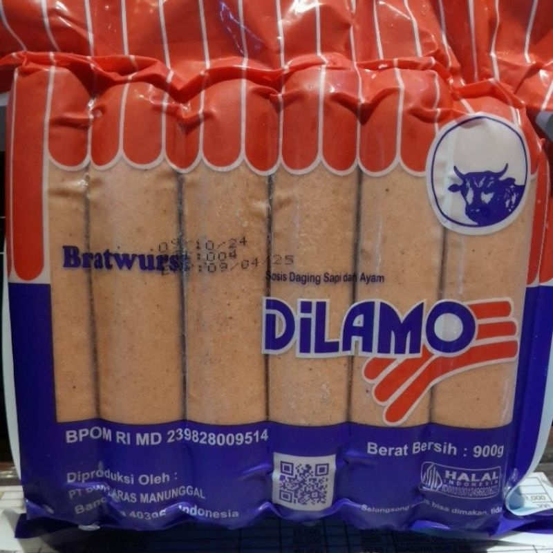 

Dilamo Sosis Bratwurst 900Gr isi 12