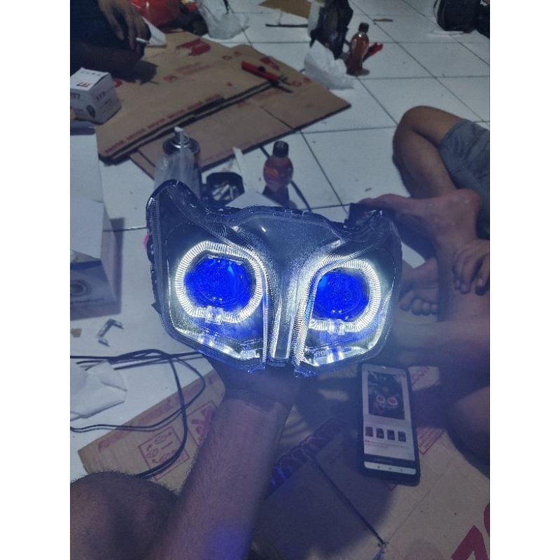 Refektor lampu depan set biled Jupiter z1 fuul set biled Jupiter z one fuul biled 2.5in