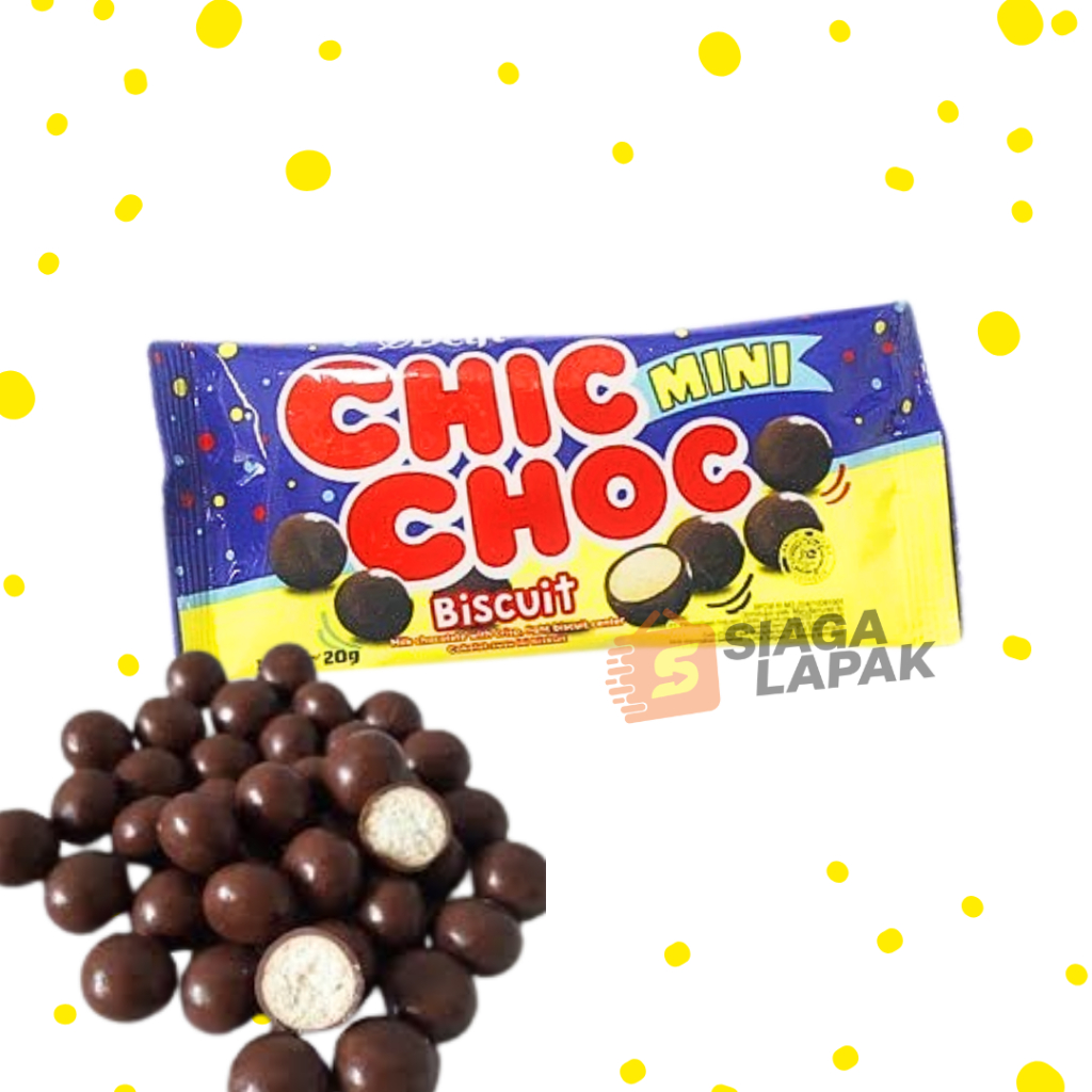 

Chic Choc MINI 20gr Biskuit Coklat Delfi Chocolate Biscuits